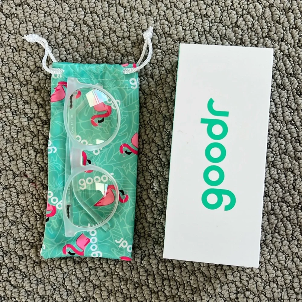 Goodr Clear Sunglasses with Blue Light Protection - Picture 3 of 6